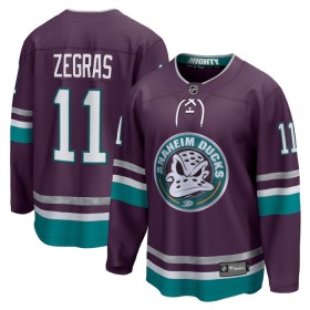 Anaheim Ducks Dresy 30th Anniversary Replica Trevor Zegras 2023-24 Nachový Třetí - Pánské